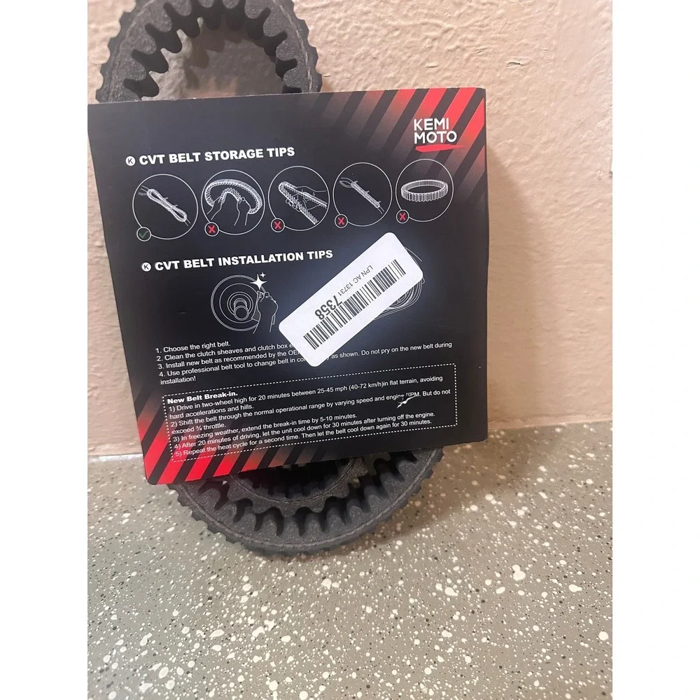 Kemi Moto CVT Drive Belt 3211077 Snowmobile Motorcycle ATV Moped‎ Replacement